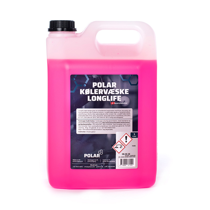 Kølervæske Longlife 5 liter fra Polar A/S